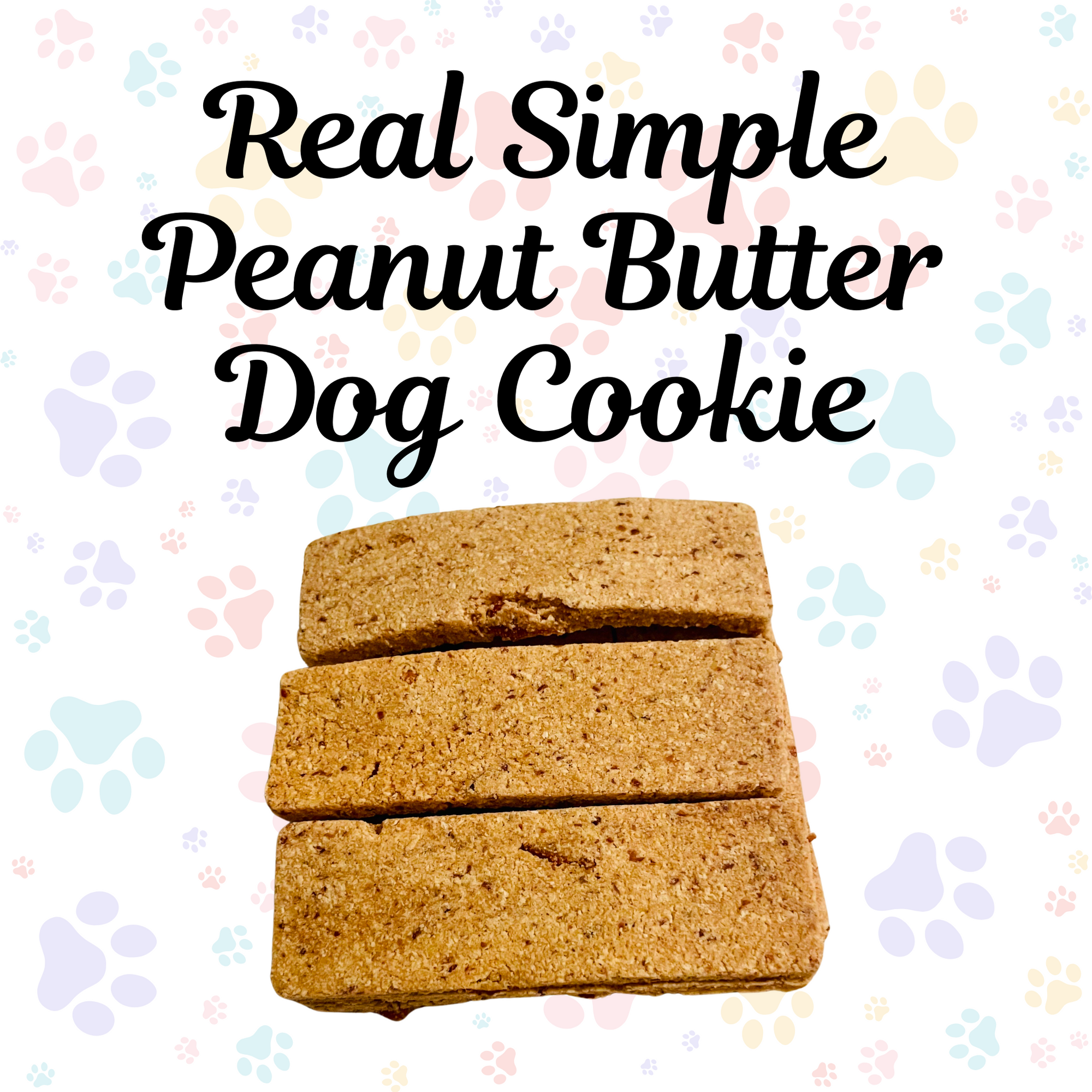 Peanut Butter Real Simple Dog Biscuit Cookie