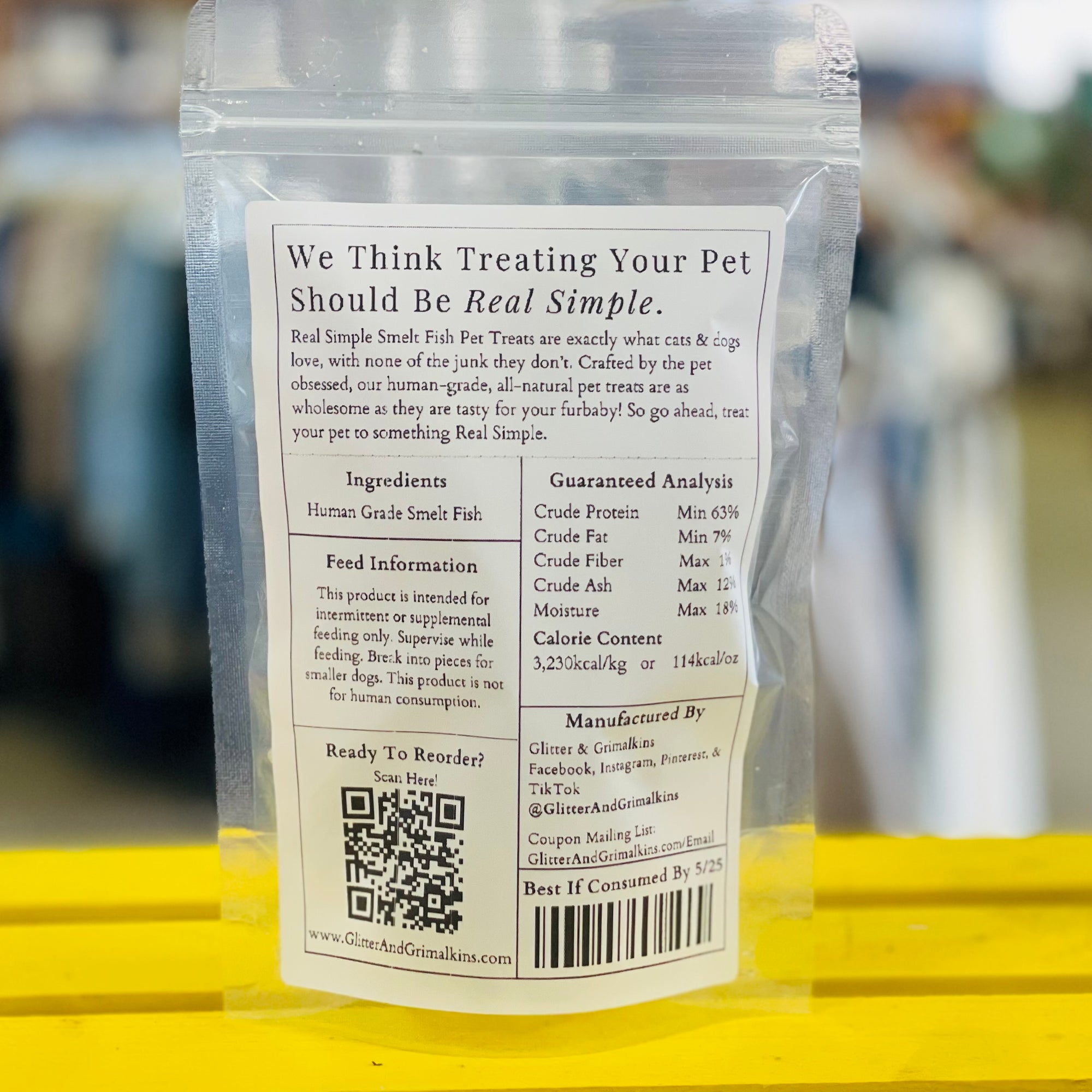 Whole Smelt Fish Cat Treats