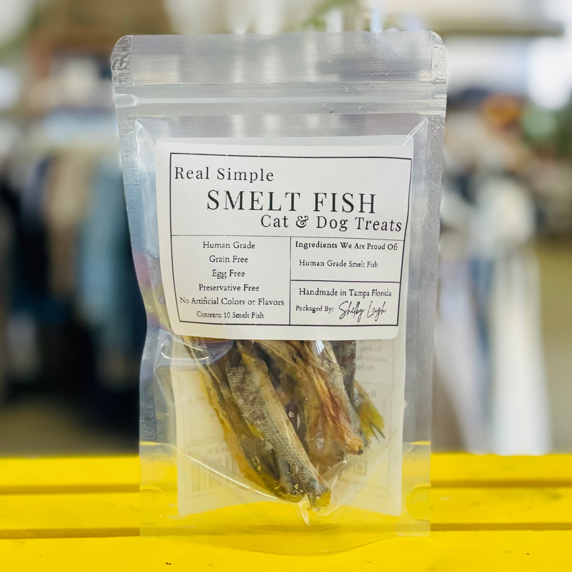 Whole Smelt Fish Cat Treats