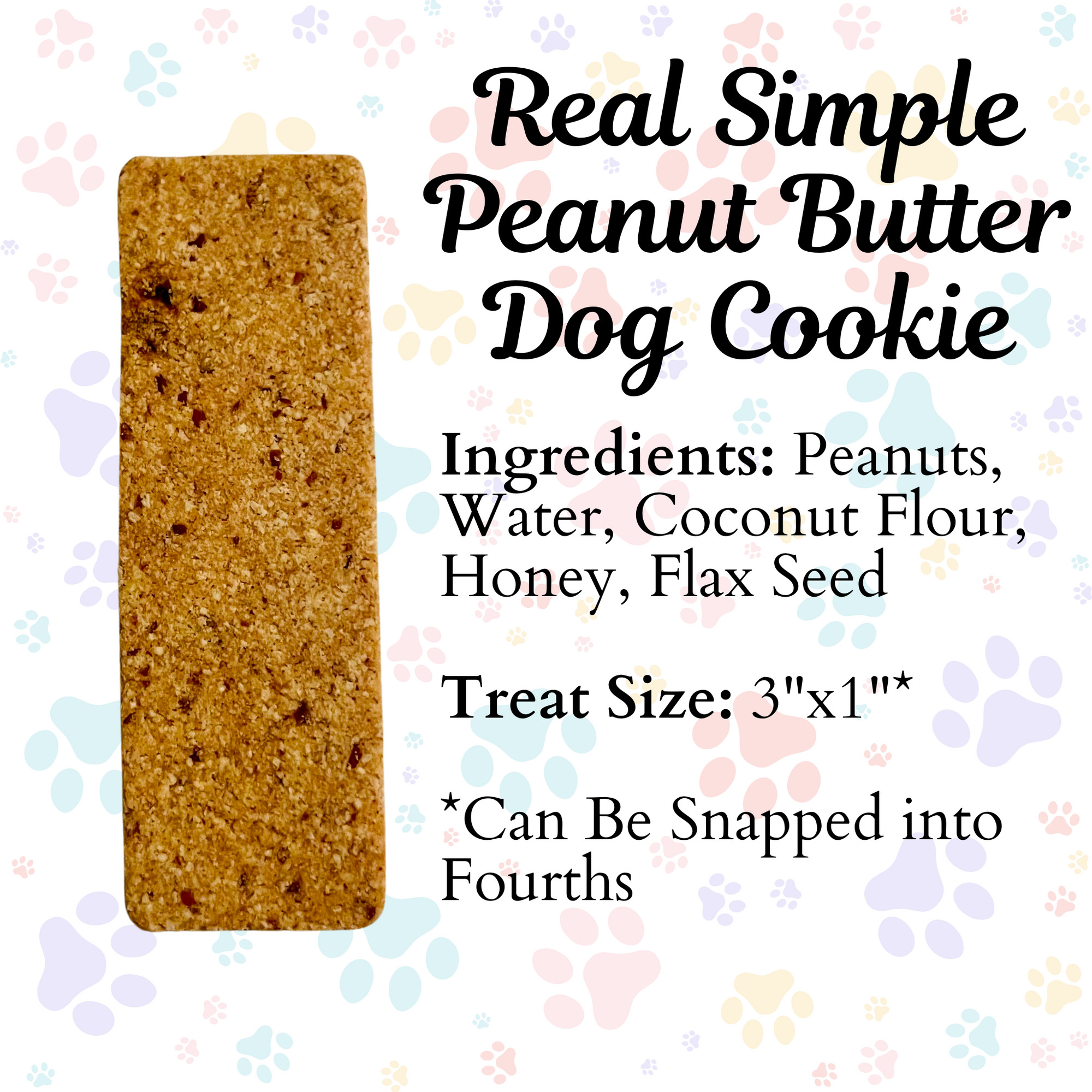 Peanut Butter Real Simple Dog Biscuit Cookie