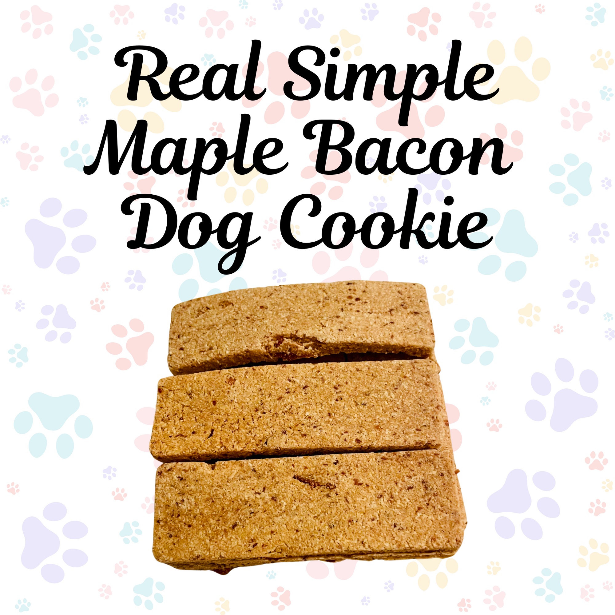 Maple Bacon Real Simple Dog Biscuit Cookie