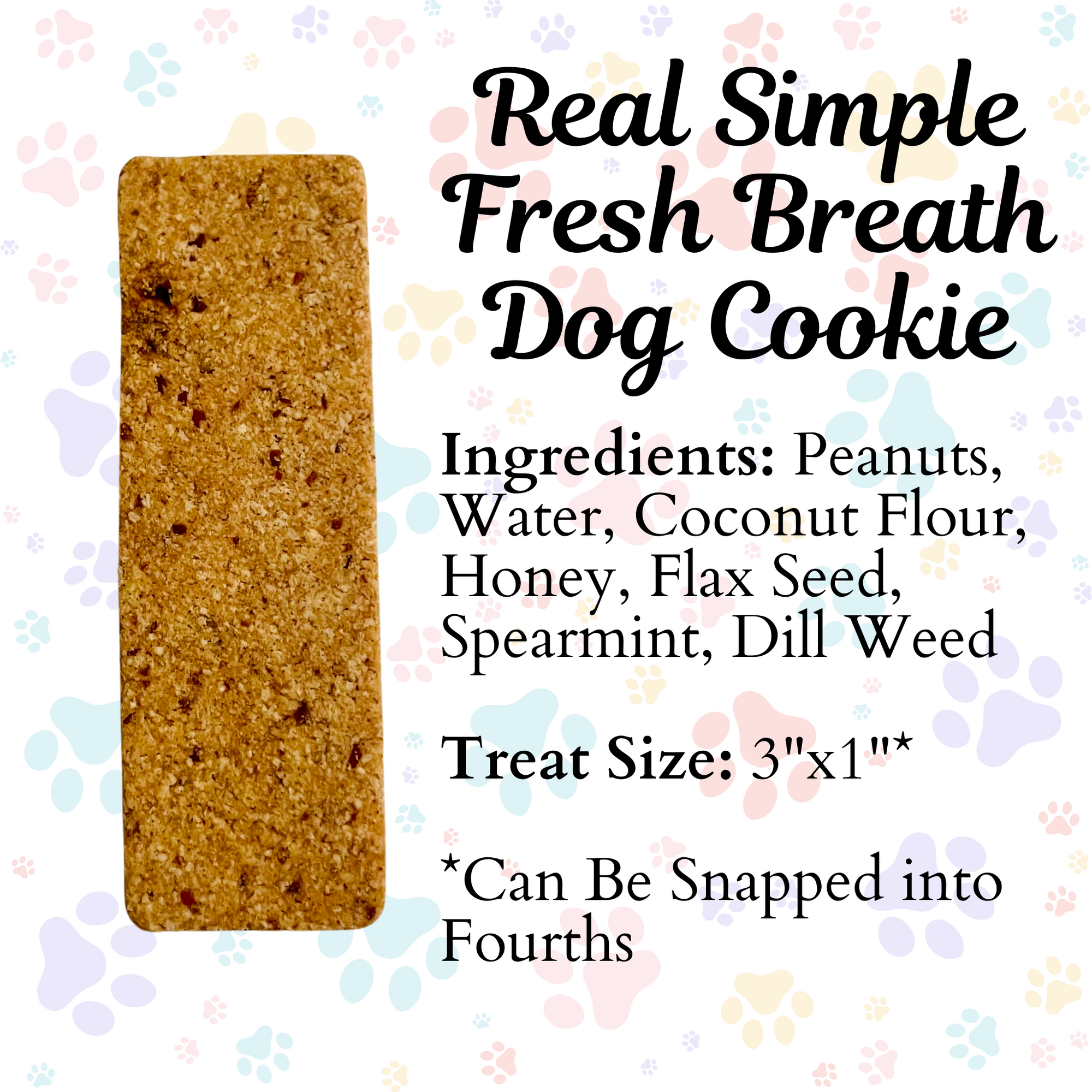Fresh Breath Real Simple Dog Biscuit Cookie